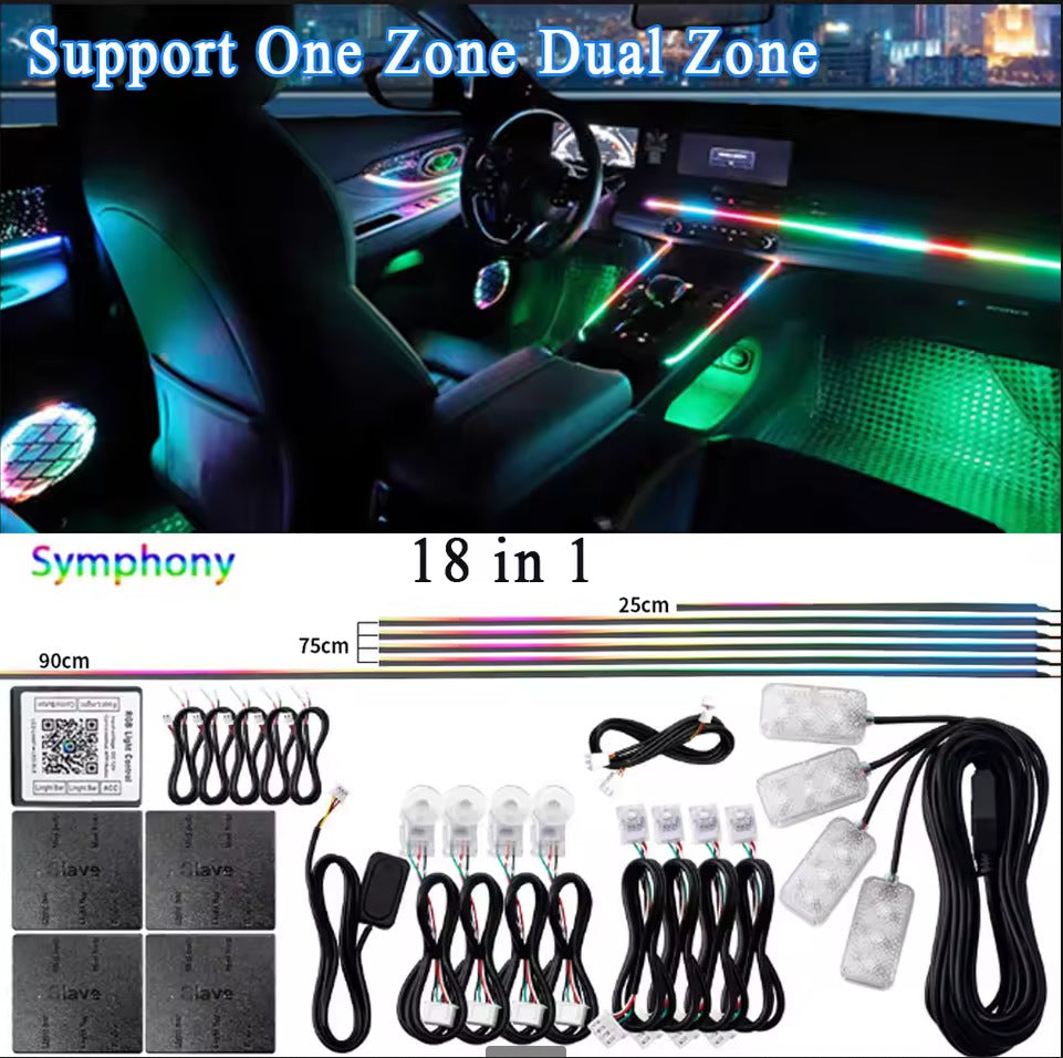 Dynamic In-car RGB Ambient Lighting With Mesmerizing Color Effects