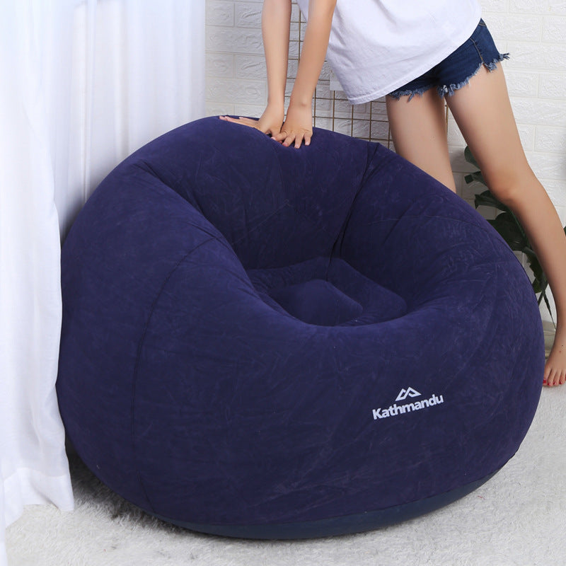 Flocking Inflatable Lounger Sofa