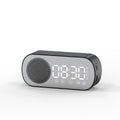 BT Music Alarm Clocks Mirror FM Radio LED Digital Clock 2 Alarm Snooze 24H Electronic Watch Dimming Table Phone Stand USB Clocks