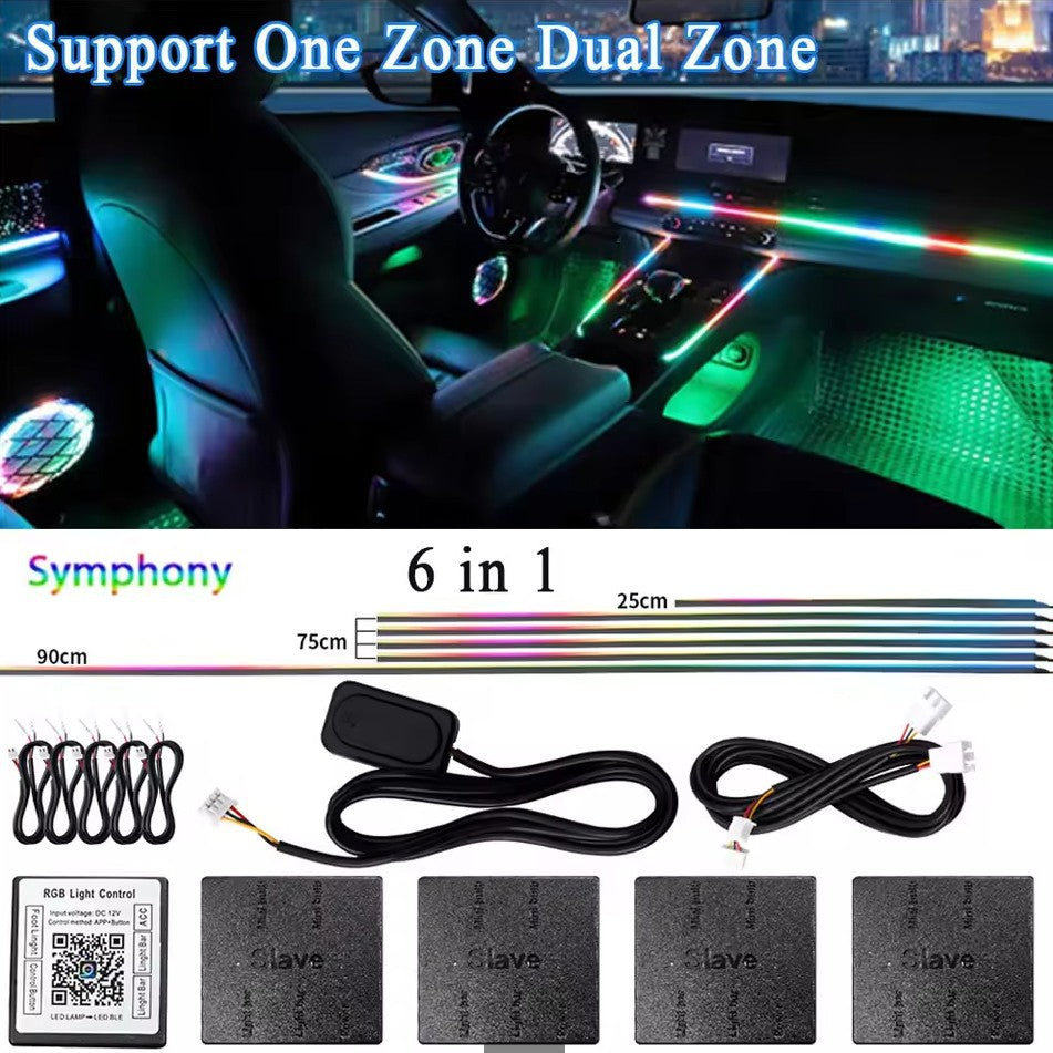 Dynamic In-car RGB Ambient Lighting With Mesmerizing Color Effects