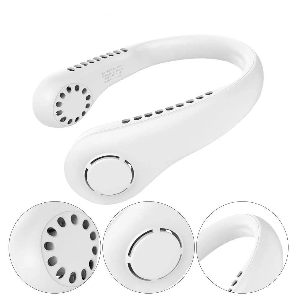 Bladeless Neck Hanging Fan – Hands-Free Cooling Anywhere